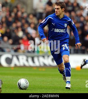 6. Februar 2011 - NPower Meisterschaft Fußball - Swansea Vs Cardiff - Arron Ramsey. Fotograf: Paul Roberts/OneUpTop/Alamy. Stockfoto