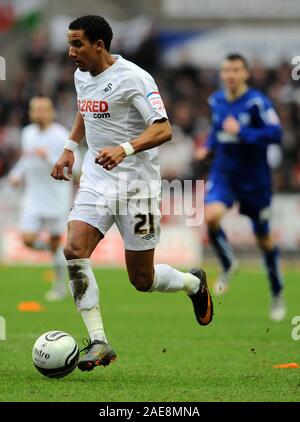 6. Februar 2011 - NPower Meisterschaft Fußball - Swansea Vs Cardiff - Scott Sinclair. Fotograf: Paul Roberts/OneUpTop/Alamy. Stockfoto