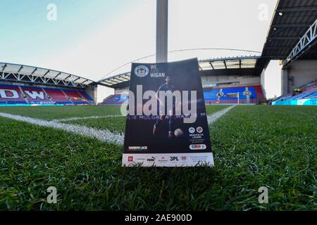 30. November 2019, DW Stadium, Wigan, England; Sky Bet Meisterschaft, Wigan Athletic v Lesen: Der Spieltag Programm bei der DW Stadion: Simon Whitehead/News Bilder Stockfoto