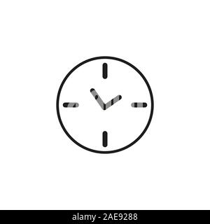 Symbol Clock in trendigen Flat Style auf Hintergrund isoliert. Uhr Seite Symbol Symbol für Ihre Web site Design Symbol Uhr logo, App, UI. Symbol Uhr Vektor Stock Vektor