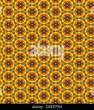 Seamles, sich wiederholendes Muster - Computer Graphic Illustration Stockfoto