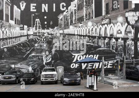 "Ein Hauch von Venedig' Wandbild in Venice, Los Angeles. Kalifornien, USA Stockfoto