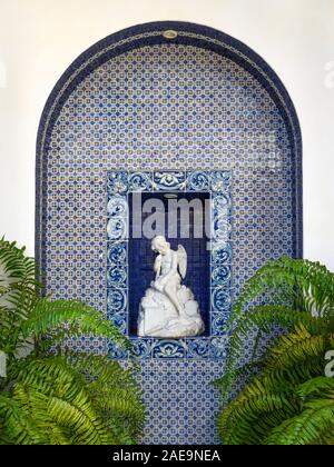 Casa Kimberly: Terrasse Statue; Puerto Vallarta, Jalisco, Mexiko. Stockfoto