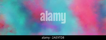 Abstrakte diffuse gemalte banner Hintergrund mit Cadet blue, blass Violett Rot und antiken fuchsia Farbe. Kann als Wallpaper, Poster oder auf Leinwand Art verwendet werden. Stockfoto