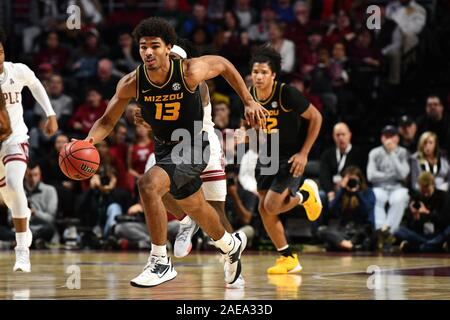 Philadelphia, Pennsylvania, USA. 7 Dez, 2019. Missouri Tiger guard MARK SMITH (13) bricht Hof bei der Basketball Spiel am Liacouras Center in Philadelphia gespielt. Missouri beat Tempel 64-54. Credit: Ken Inness/ZUMA Draht/Alamy leben Nachrichten Stockfoto