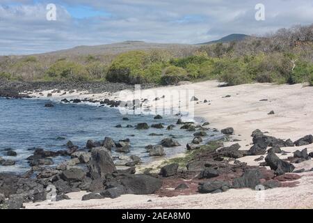 Schöne leere Playa Baquerizo, Isla San Cristobal, Galapagos, Ecuador Stockfoto