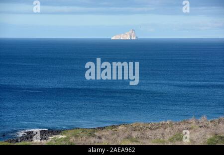 Anzeigen von Kicker Rock (Leon Dormido), Isla San Cristobal, Galapagos, Ecuador Stockfoto