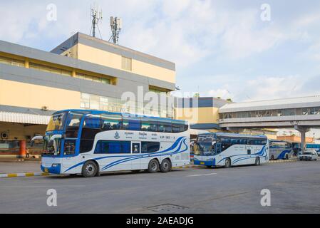 BANGKOK, THAILAND - 14. Dezember 2018: Am Mo Chit Northern Bus Terminal Stockfoto