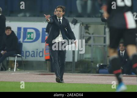 Rom, Italien. 07 Dez, 2019. Rom, Italien, 7. Dezember 2019: Simone Inzaghi (Latium) in Aktion während der italienischen Serie A Fussball Spiel SS Lazio vs FC Juventus Turin, im Olympiastadion in Rom am 07/12/2019 Credit: Unabhängige Fotoagentur/Alamy leben Nachrichten Stockfoto