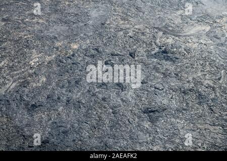 Ein Blick auf einen gekühlten Lavafluss auf Big Island, Hawaii, USA Stockfoto