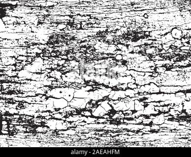 Die Risse Grunge im städtischen Hintergrund. Distressed Wirkung. Overlay Abbildung über ein beliebiges Design zu grungy Vintage rustikalen Effekt und Tiefe erstellen. Für Stock Vektor