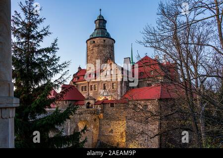 Märchen Schloss Czocha in Polen Stockfoto