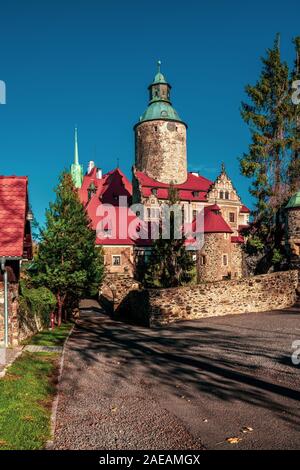 Märchen Schloss Czocha in Polen Stockfoto