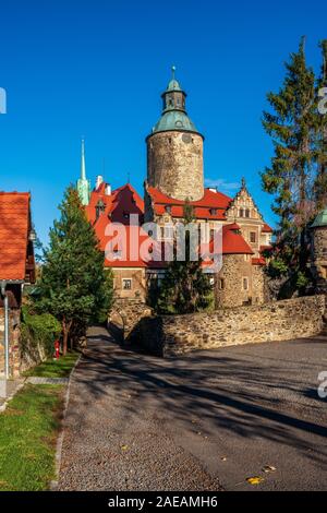 Märchen Schloss Czocha in Polen Stockfoto