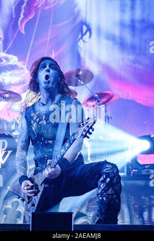 Bern, Schweiz. 07 Dez, 2019. Die Deutsche power metal band Powerwolf führt ein Live Konzert in der Festhalle in Bern. (Foto: Gonzales Foto/Tilman Jentzsch/Alamy Live News). Stockfoto