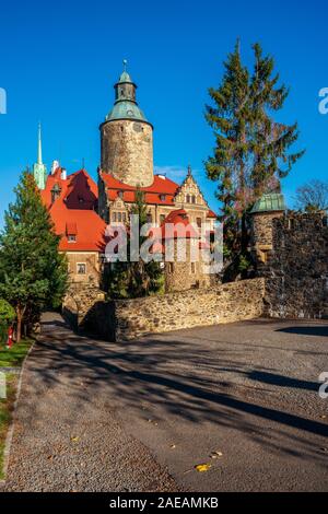 Märchen Schloss Czocha in Polen Stockfoto