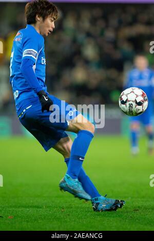 Brügge, Belgien - 07 Dezember: junya Ito von KRC Genk während der Jupiler Pro League Spieltag 18 zwischen Cercle Brügge und KRC Genk am Dezember 07, 2019 in Brügge Jan Breydelstadion, Belgien. (Foto von Frank Abbeloos/Isosport) Credit: Pro Schüsse/Alamy leben Nachrichten Stockfoto