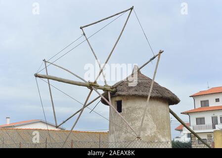 Küstenlandschaft in Póvoa de Varzim, nördlich von Portugal. Stockfoto