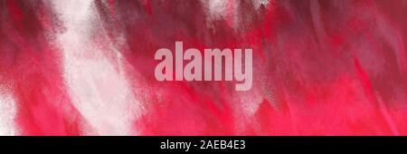 Moderate Rot, Rosa und dunklen moderate rosa gefärbte Vintage abstrakte gemalten Hintergrund mit Platz für Text oder Bild. Kann als Kopf- oder Bann verwendet werden. Stockfoto