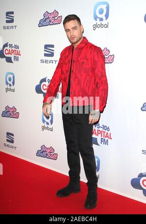 London, Großbritannien. 07 Dez, 2019. LONDON, GROSSBRITANNIEN - 07 Dezember 2019: Liam Payne besucht der Hauptstadt Jingle Bell Ball in der O2 Arena in London. Credit: SOPA Images Limited/Alamy leben Nachrichten Stockfoto