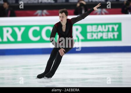 Russlands Dmitri Aliev während der 2019 ISU Grand Prix Finale Männer Praxis an Palavela in Turin, Italien, am 5. Dezember 2019. (Foto von Lba) Stockfoto