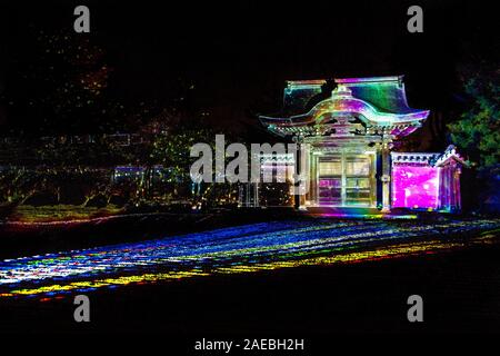 Kodai-ji-Tempel bei Nacht beleuchtet, Kyoto, Japan Stockfoto