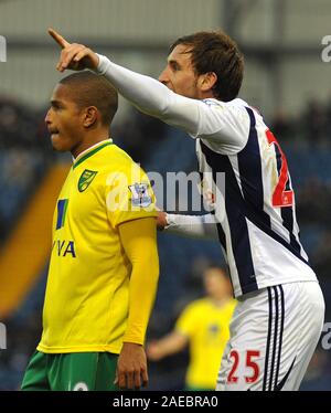 28. Januar 2012. Fußball - FA Cup Fußball - West Bromwich Albion Vs Norwich City. Norwich City Torschütze Simeon Jackson von Norwich City. Fotograf: Paul Roberts/OneUpTop/Alamy. Stockfoto