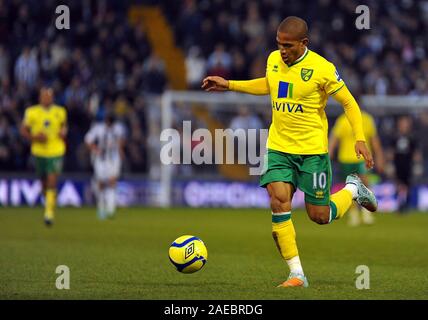 28. Januar 2012. Fußball - FA Cup Fußball - West Bromwich Albion Vs Norwich City. Simeon Jackson von Norwich City. Fotograf: Paul Roberts/OneUpTop/Alamy. Stockfoto