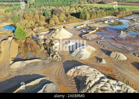 Nar Valley Sandgruben Pentney Stockfoto