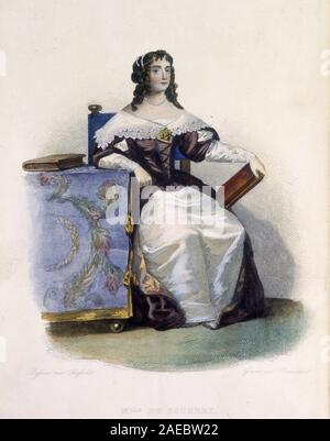 Portrait de Madeleine de Scudery (1607-1701), romanciere Francaise - in "Le Plutarque Francais", Ausgabe. Mennechet, 1844 Stockfoto