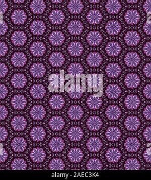 Seamles, sich wiederholendes Muster - Computer Graphic Illustration Stockfoto