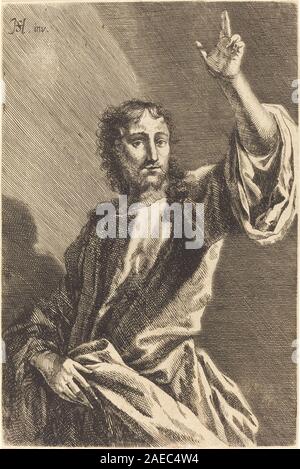 Dieses um 1680 entstandene Kunstwerk von Gabriel Ehinger zeigt Christus als den Erlöser. Es betont religiöse Erzählungen, menschliche Figur, spirituelle Ikonographie und europäische Maltechniken des 17. Jahrhunderts. Stockfoto