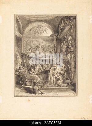 La Mort De Germanicus Gabriel Jacques de Saint-Aubin, La Mort De Germanicus Stockfoto