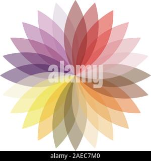 Blume Farbe Lotus Silhouette für Design. Vector Illustration. Stock Vektor