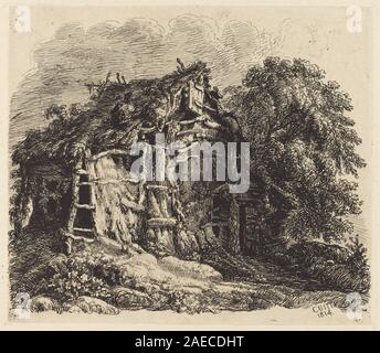 Welsh Bruchbude an Machynllaeth; 1814 Datum George Cuitt der Jüngere, Welsh Bruchbude an Machynllaeth, 1814 Stockfoto