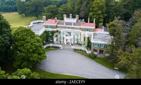 Home von Franklin D. Roosevelt National Historic Site, Hyde Park, NY, USA Stockfoto