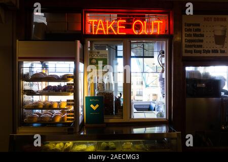 Iconic Chinesisches Restaurant in Seattle's Pike Place Market Stockfoto