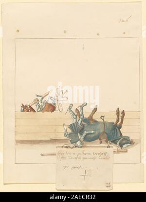 Eine illustrierte Handschrift, Freydal, die Ritterkämpfe und Pferdekämpfe aus dem Turnier Kaiser Maximilians I. zeigt, die um 1515 erstellt wurde. Das Buch veranschaulicht die deutsche höfische Kultur des 16. Jahrhunderts, Turnierveranstaltungen und die Handschriftenbeleuchtung. Stockfoto