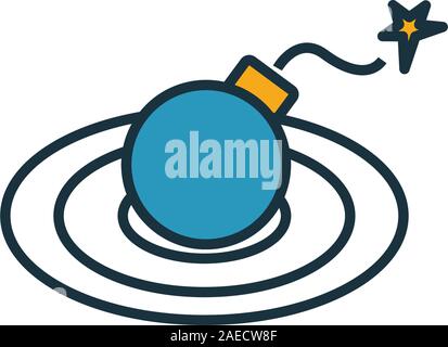 Umfang der Gefahr Symbol. Einfaches Element vom Risikomanagement icons Collection. Kreative Umfang der Gefahr Symbol ui, ux, Anwendungen, Software und Infografiken Stock Vektor