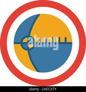 Drehratensensor Symbol. Einfaches Element von Sensoren icons Collection. Kreative Gyroskop Symbol ui, ux, Anwendungen, Software und Infografiken Stock Vektor