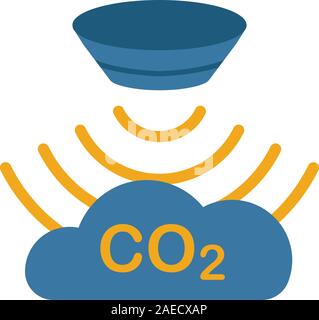 Gas Sensor Symbol. Einfaches Element von Sensoren icons Collection. Kreative Gas Sensor Symbol ui, ux, Anwendungen, Software und Infografiken Stock Vektor