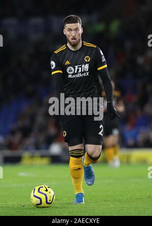 Matt Doherty der Wölfe während der Premier League Match zwischen Brighton & Hove Albion und Wolverhampton Wanderers an der Amex Stadion in Brighton. 08. Dezember 2019 Stockfoto