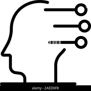 Leiter Beratung Symbol, outline Style Stock Vektor