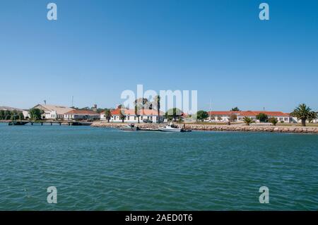 Nr. 2 Fallschirmtruppen operative Basis oder BOPT 2, am Ufer der Lagune von Aveiro, Portugal Sao Jacinto Stockfoto