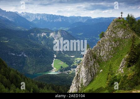 Blick vom Jenner Berg im Berchtesgadener Land Stockfoto