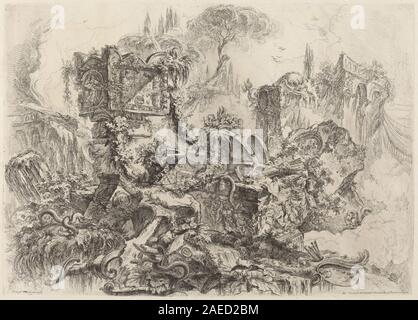 Giovanni Battista Piranesi, das Grab von Nero, veröffentlicht 1750-1759 das Grab von Nero; Veröffentlichte 1750/1759 Stockfoto