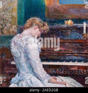 Die Sonate von Childe Hassam (1859-1935), Öl auf Leinwand, 1885/6 Stockfoto