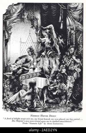 Der iamese Harem Tanz' aus dem iamese Leben" von Anna Leonowens. Stockfoto