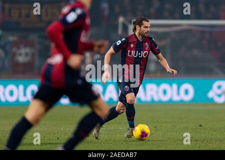 Bologna, Italien. 8 Dez, 2019. Andrea Poli (Bologna) während Bologna gegen Mailand, italienische Fußball Serie A Männer Meisterschaft in Bologna, Italien, 08. Dezember 2019 - LPS/Francesco Scaccianoce Credit: Francesco Scaccianoce/LPS/ZUMA Draht/Alamy leben Nachrichten Stockfoto