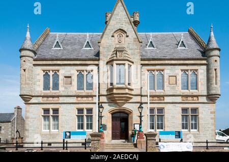 Lerwick Rathaus war die Heimat von Lerwick Rat der Stadt bis 1975 & jetzt den Shetland Islands Council. Stockfoto